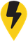 EV charging destination point icon